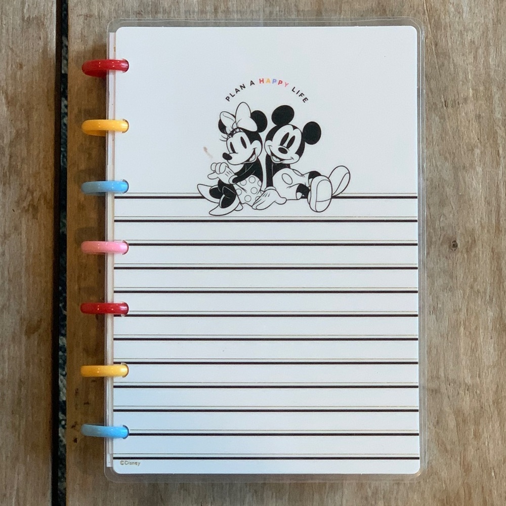 The Happy Planner Mini Disney Mickey and Minnie Rainbow Undated Planner
